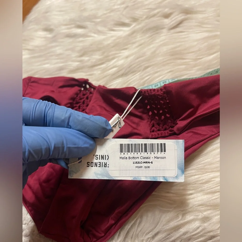 Frankie's bikinis Malia Bottom - Maroon